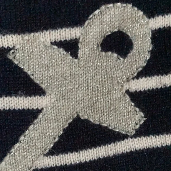 J. Crew Italian Cashmere Anchor stripe top Sm XS - Picture 8 of 8